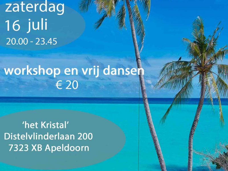Evenement – ‘ZALIG ZINDERENDE ZOMERDANS!’ zaterdag 16 JULI 2022