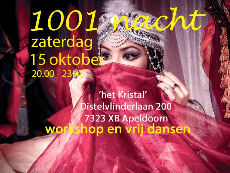 Evenement – PARTY ‘1001 nacht’ zaterdag 15 oktober 2022
