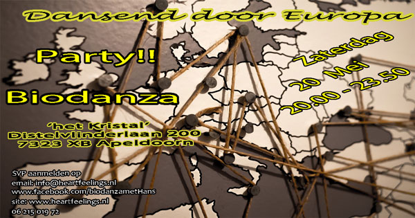 Za 20 mei PARTY: ‘Dansend door Europa!’